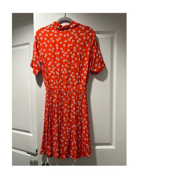 Ganni Red and Floral Collared Dress XS (US 2) NWOT - Picture 7 of 15